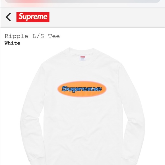 supreme ripple tee